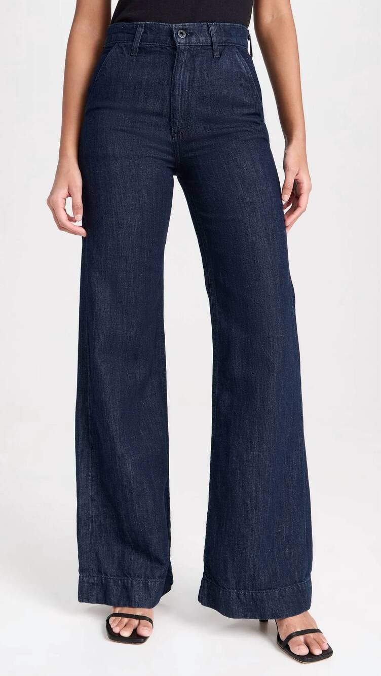 NEW ASKK NY denim tailored trouser in indigo linen